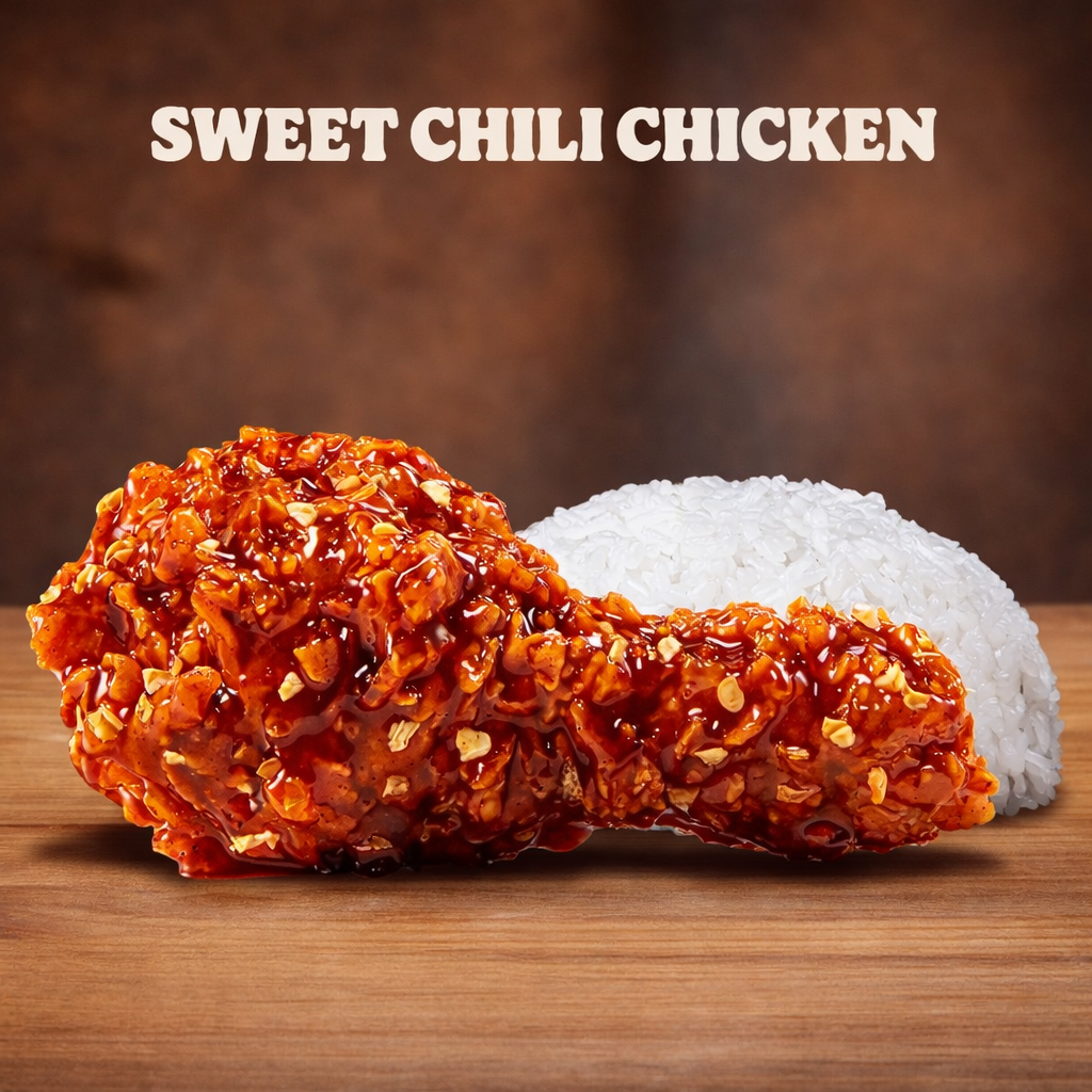 1pc Ayam Sweet Chili + Nasi