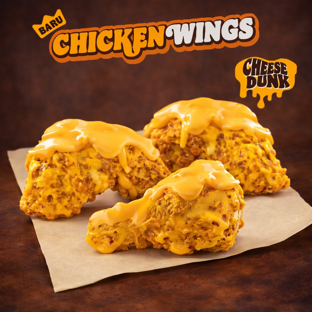 3pc Wings Dunked - Cheese