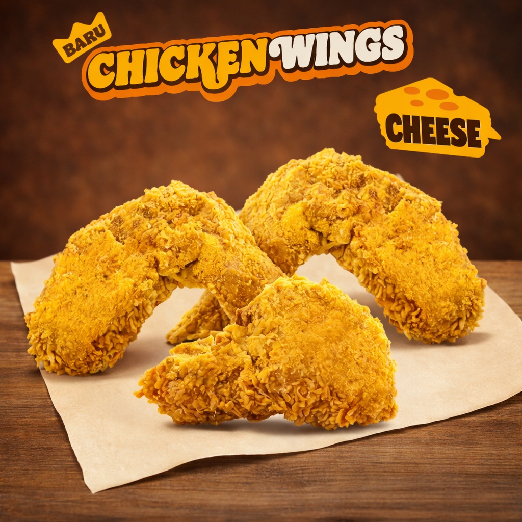 3pc Wings Sprinkle - Cheese