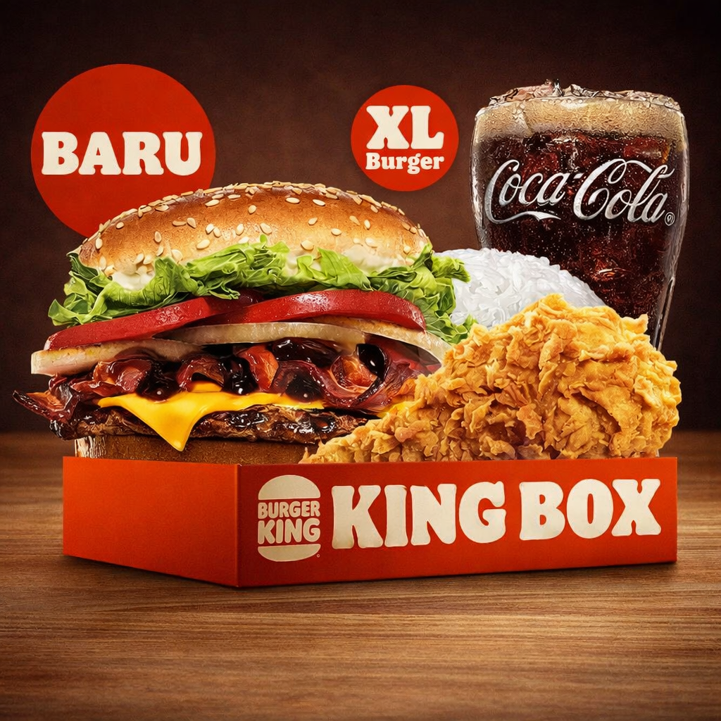 King Box BBQ Supreme Cheese Whopper