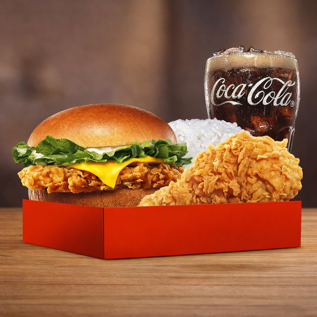 King Box Chicken Cheese Burger