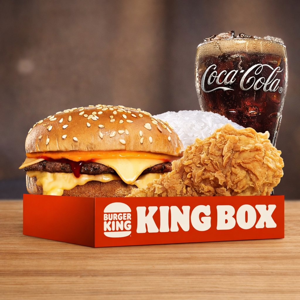 King Box Mozzarella Cheeseburger XL