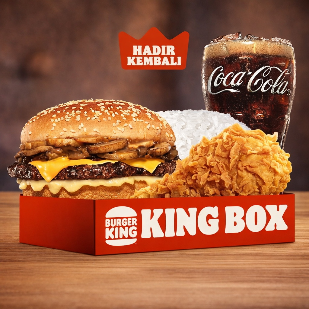 King Box Mushroom Mozzarella Whopper