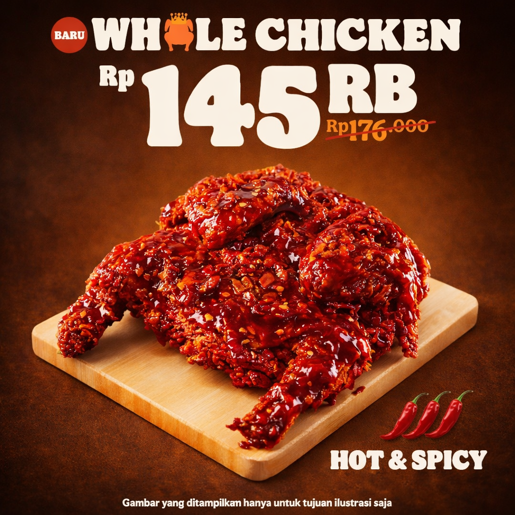 Whole Hot & Spicy Chicken